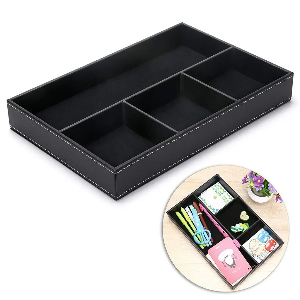 Buy 3 Layer 4 Drawer Leather Office Stationery Items Storage