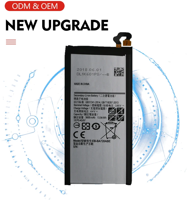 Best Manufacturer High Capacity Original Smartphone Oem EB-BA720ABE Battery for Samsung A7 2017