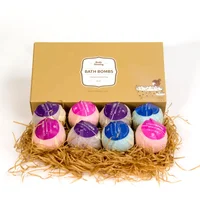 

2018 New Arrivals Bath Bombs Pack of 8 DIY Handmade Bath Fizzies Gift Set