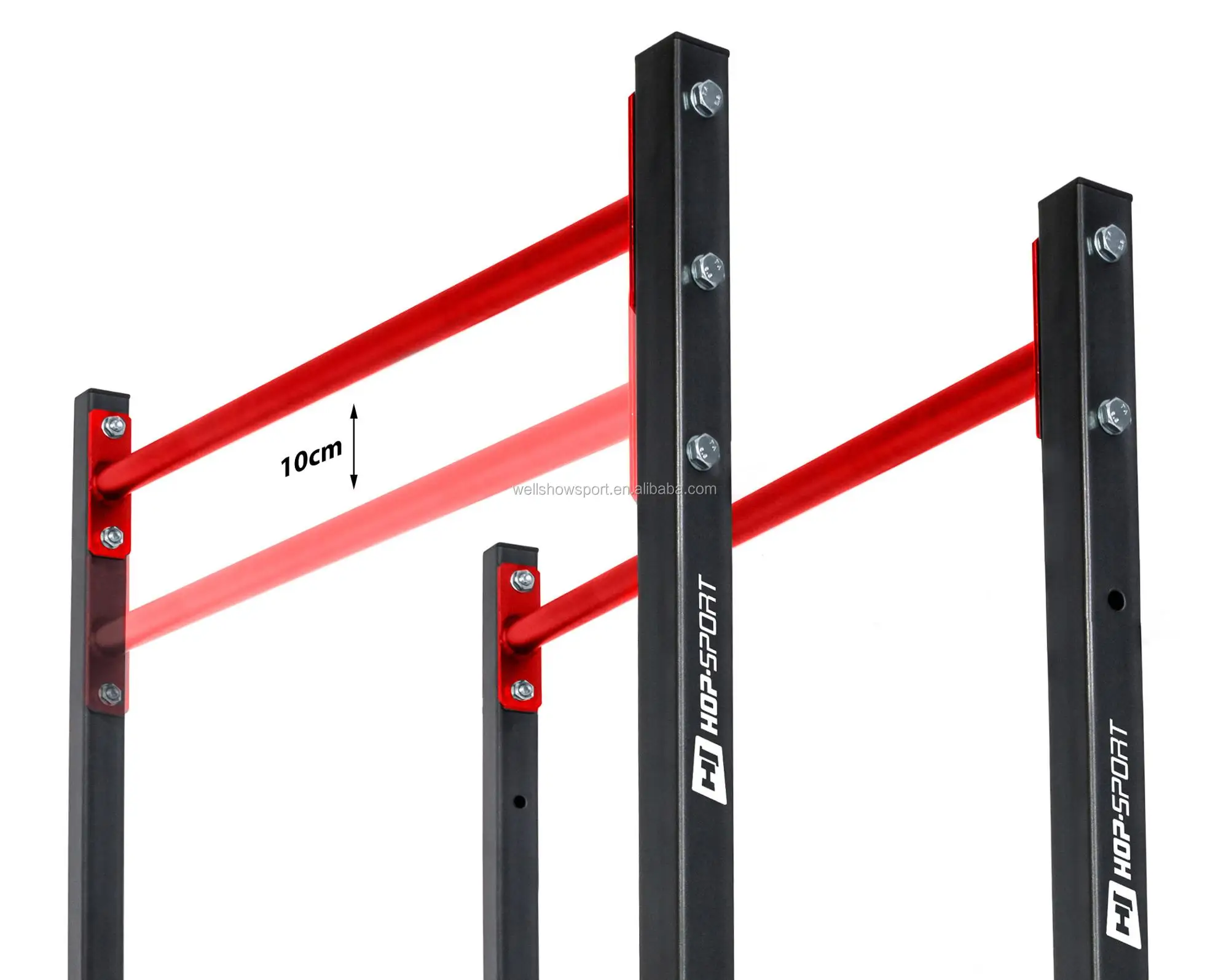 Wellshow Sport Gymnastics Parallette Bars Dip Station Dip Stands