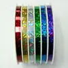 Ribbon Spool Glitter/Printing metallic ribbon bow/metallic ribbon on spool/6rolled on a plastic stoll