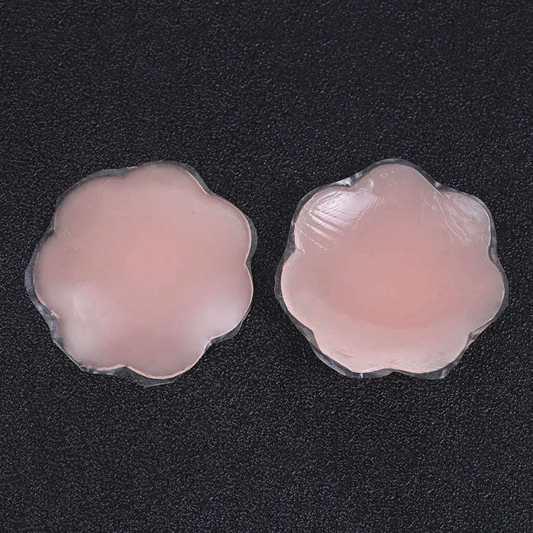 

Wholesale 100% Silicone No Show Adhesive Nipple Pasties, Nude black pink