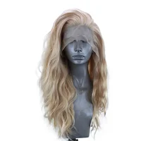 

Anogol New Style Blonde Synthetic Lace Front Wig for Women