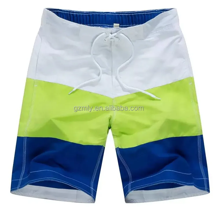 

custotm printed fresh color blocks surfing top quality mens boardshorts, Free