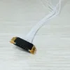 J103 series hasp type single row two sides locking miniature rectangular 7 pin plug crimp connector electrical