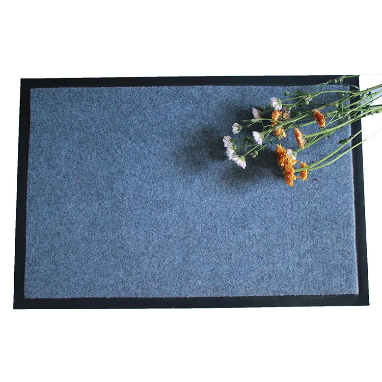 Antideslizante De Pvc Durable Felpudo Doble Rayas Entrada Puerta Mat