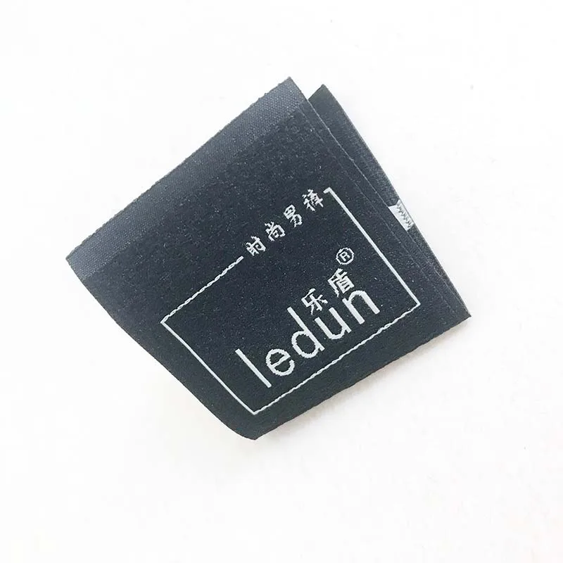 

high quality custom fashion men clothing brand name label design jeans label