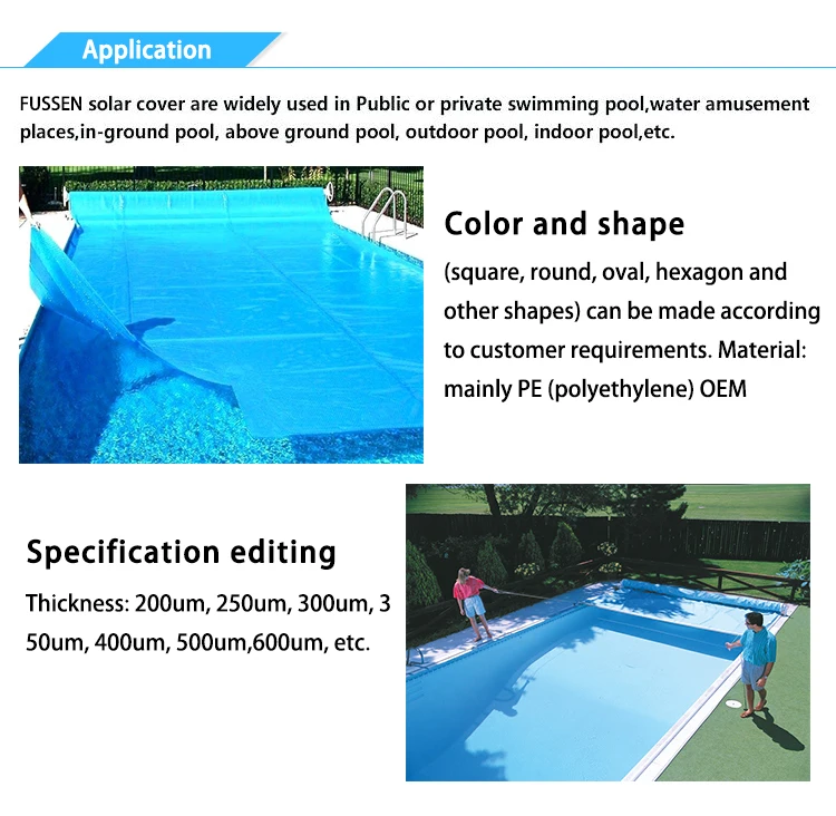 20*20 Density solar Telescopic waterproof PE Material Item hard plastic swimming pool cover