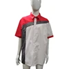 Stylish Short Sleeve Contrast Color Hotel Service Staff Work Shirt Made in China