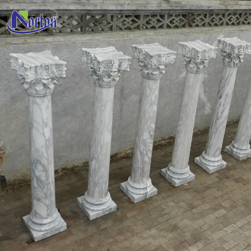 Colonne Romaine En Marbre Blanc Pilier En Pierre Ronde Pierre Naturelle colonne-romaine-en-marbre-blanc-pilier-en-pierre-ronde-pierre-naturelle