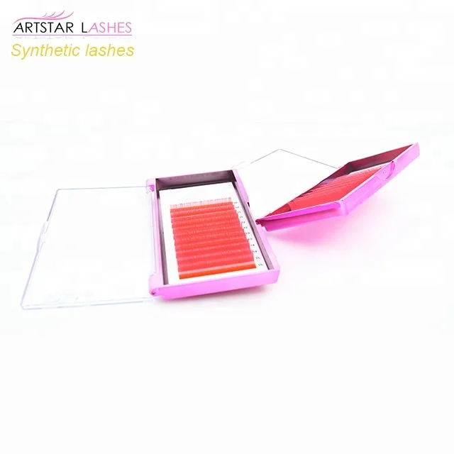 
CK Beauty Lashes Fashion Colorful Eyelashes Private Label Colour Eyelash Extension 