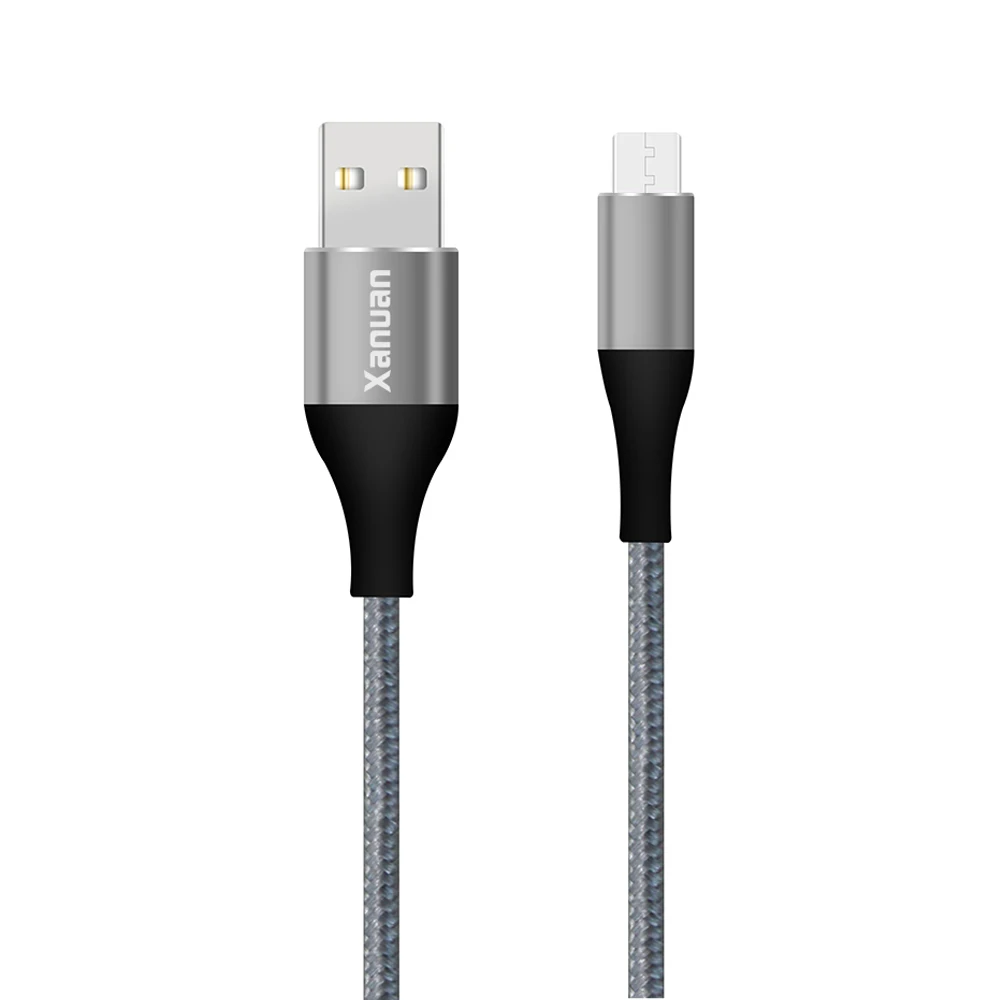

XANUAN new style braided Micro USB android data cable 1M fast charing 3A for samsung, HTC, Motorola