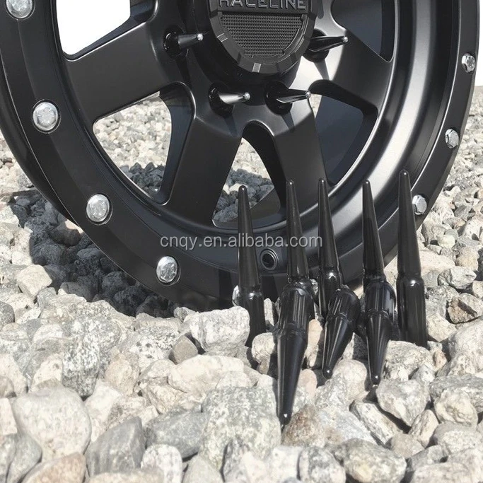 24 Chrome Spline Spike Lug Nuts + Key 14x1.5 Fits 20152018 Ford F150