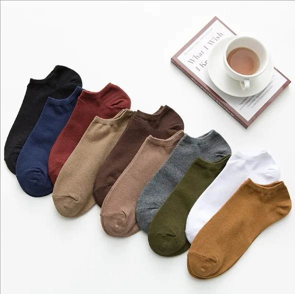 

summer fashion solid socks ankle short socks for men, Custom color