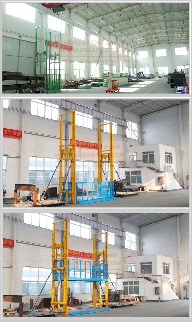Diy Warehouse Stair Cargo Lift Material Lift Guide Rail Lift Buy Goods Lift China,Vertical