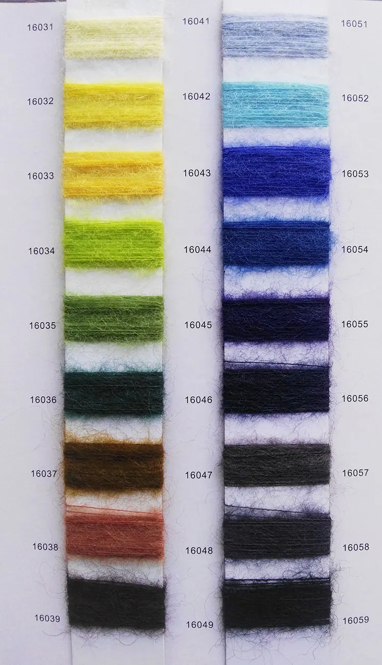High quality hand knitted 32%kid mohair 28% wool 40% nylon blended yarn knitting fancy yarn for knitting