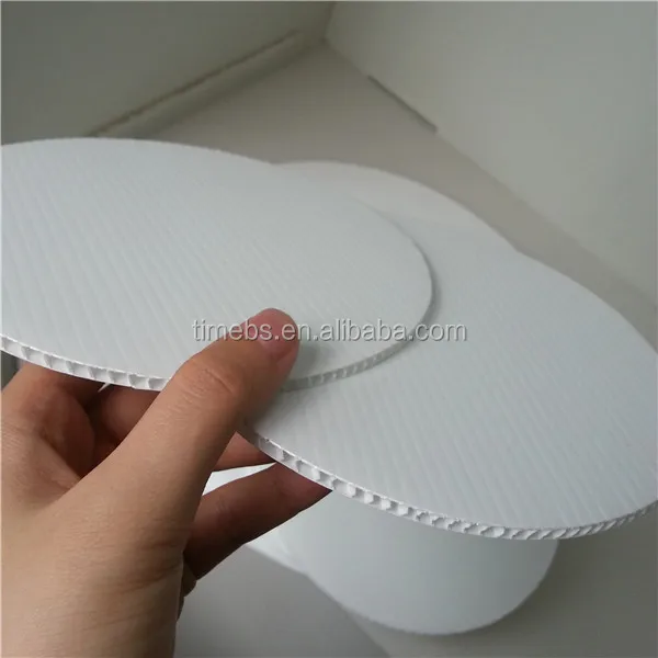 Customized Round Coroplast Pp Corrugated Plastic Cake Board Buy Pp