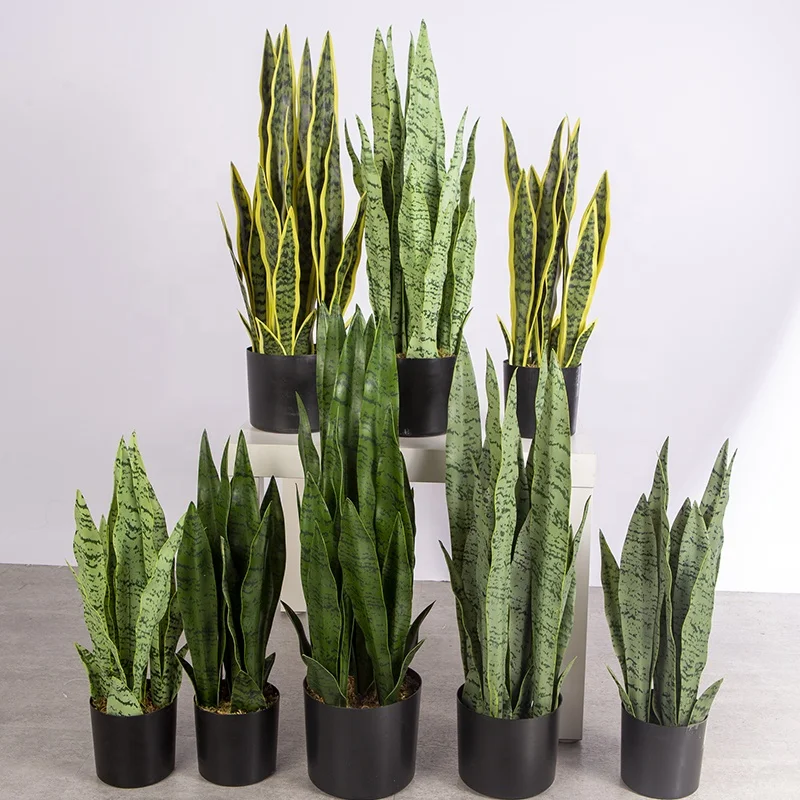 

Cheap artificial plants bonsai home decor garden decoration green plants artificial sansevieria wholesale custom inventory