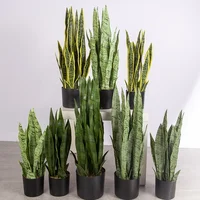 

Cheap artificial plants bonsai home decor garden decoration green plants artificial sansevieria wholesale custom inventory