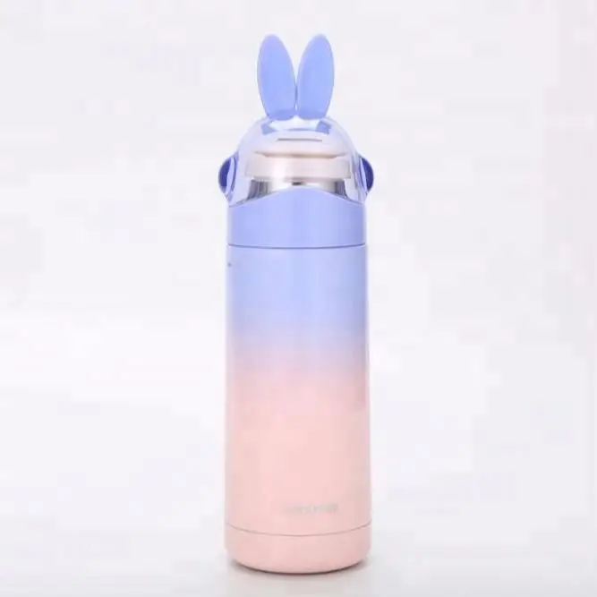 

Mikenda 350ml factory direct insulated mug with rabbit print, Blue, pink, blue, purple