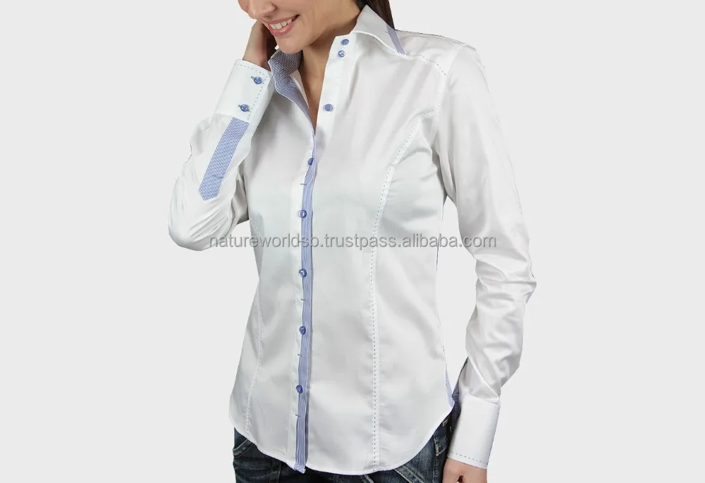 stylish formal shirts for ladies