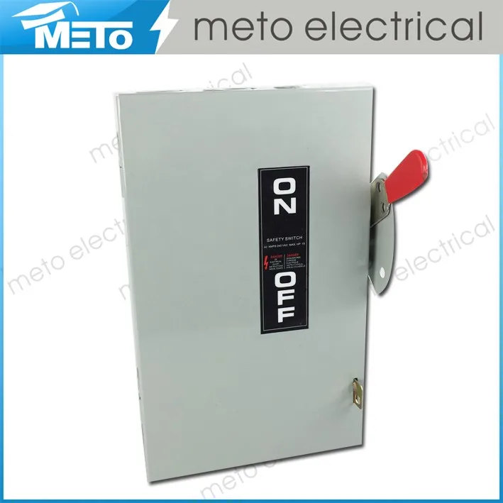 Meto 60amp 240volt Galvanized Electrical Power Indoor Safety Switch