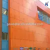 Orange plastic building material outdoor/external building cladding material