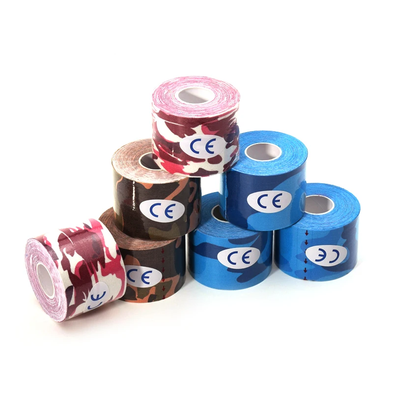 

2*16.4ft) new camo printed Strong and reliable sticky athletic sports tape kinesiology tape, N/a