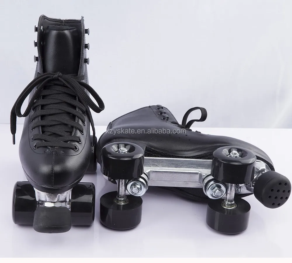 Colorful Genuine Leather Pu Wheels Durable Quad Roller Skates ...