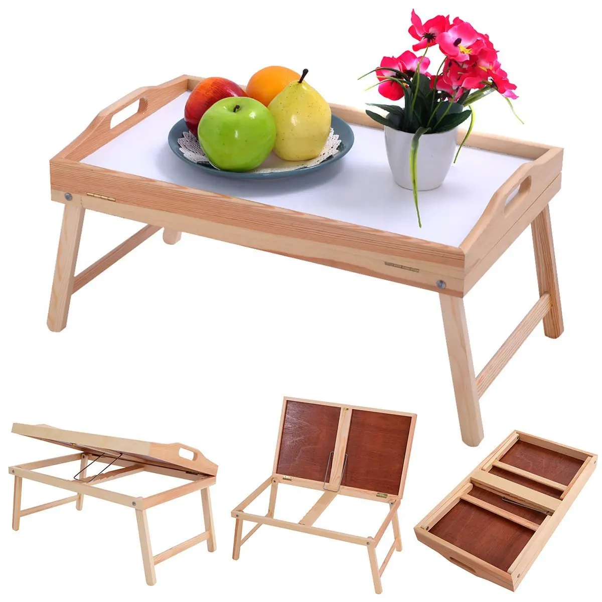 Serving Tray For Bed Find Deals On Line Get Quotations Wood Bed Breakfast Tray Laptop Desk Food Serving Folding Legs Table