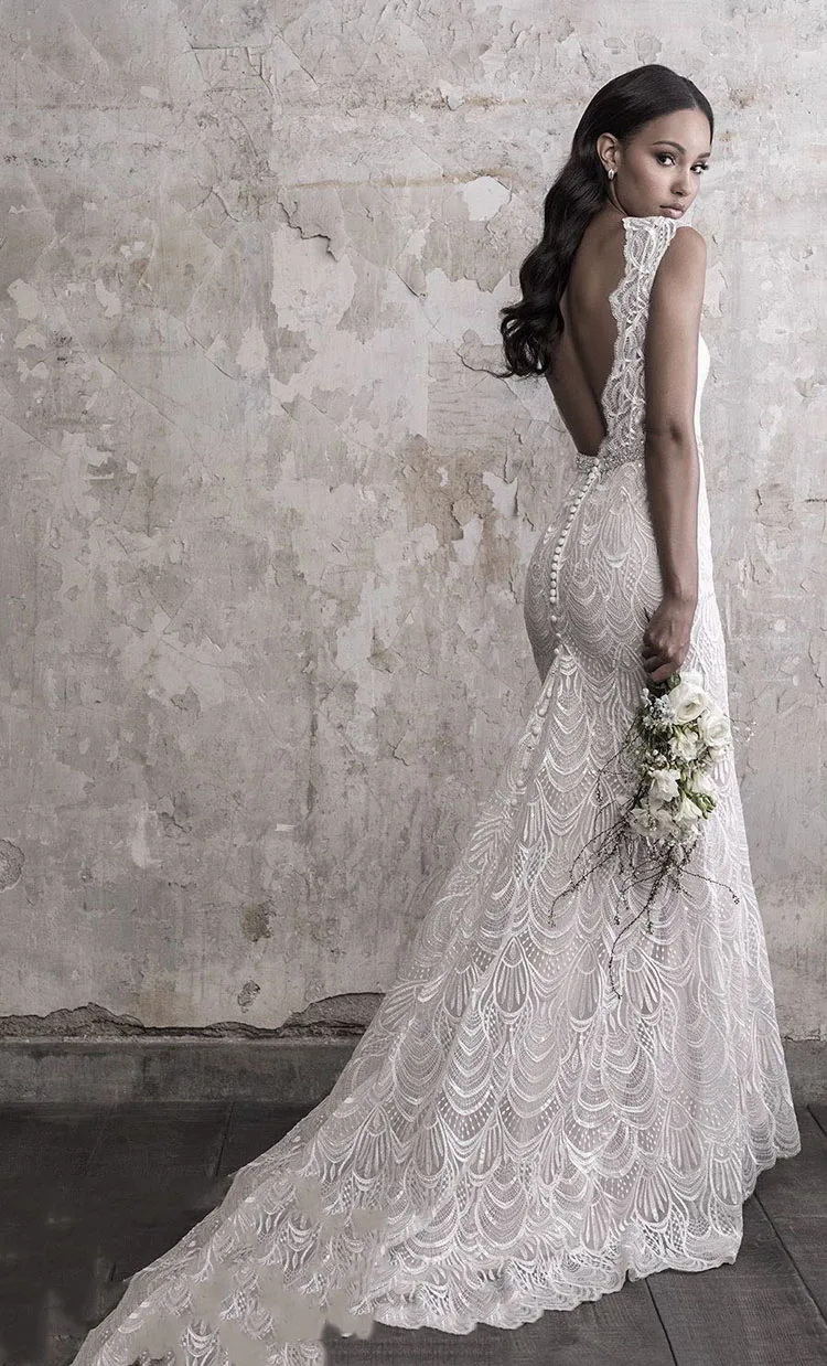 fishtail dress wedding