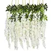 Artificial Wisteria Vine Ratta Hanging String Garland Silk Flowers