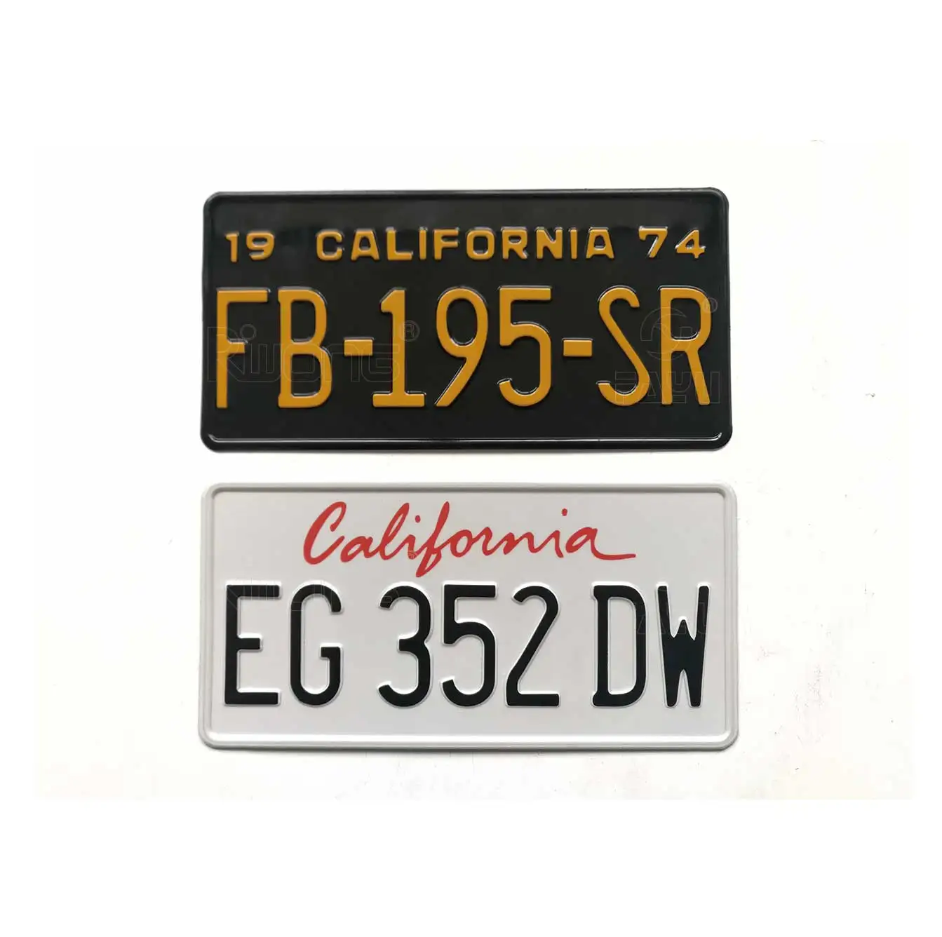 Custom Metal Embossed Aluminum Car License Plate Souvenir Car License