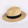 Wholesale Custom Lady Raffia Paper Floppy Panama Summer Beach Sun Straw Hats For Women