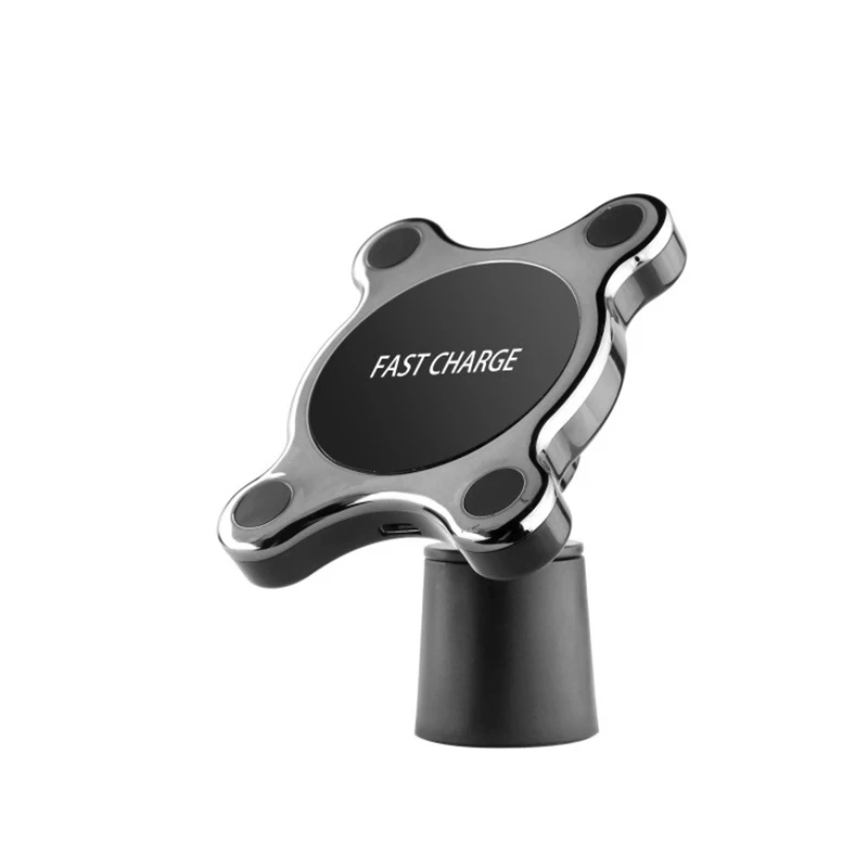 

10W Fast Wireless Charging Car Mount Holder Qi Magnetic Wireless Car Charger, Black