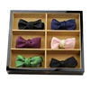 Wall hanging display bow tie box with dividers wholesale