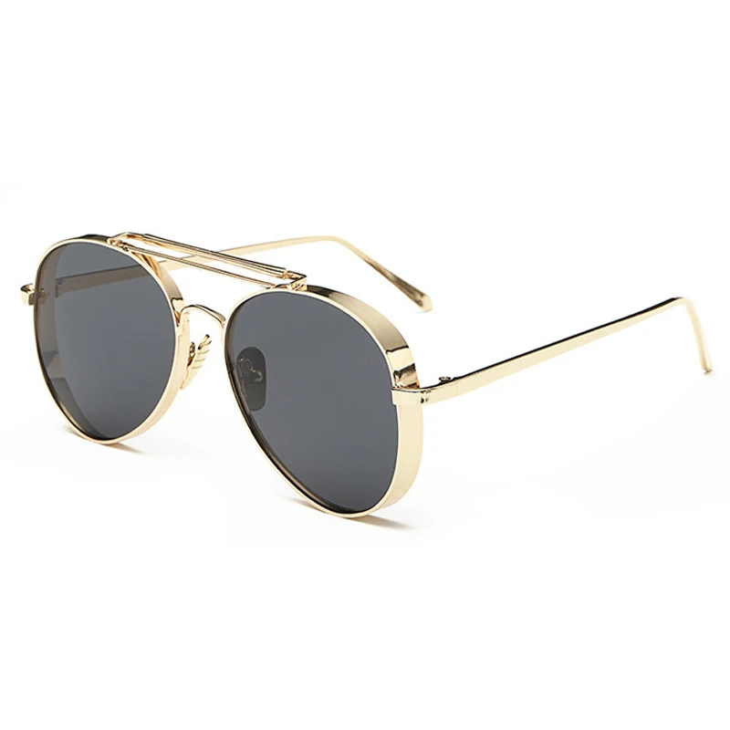 

J8816 Metal Frame Custom Logo Sun glasses Vintage Thickness Sunglasses 2019, Multi