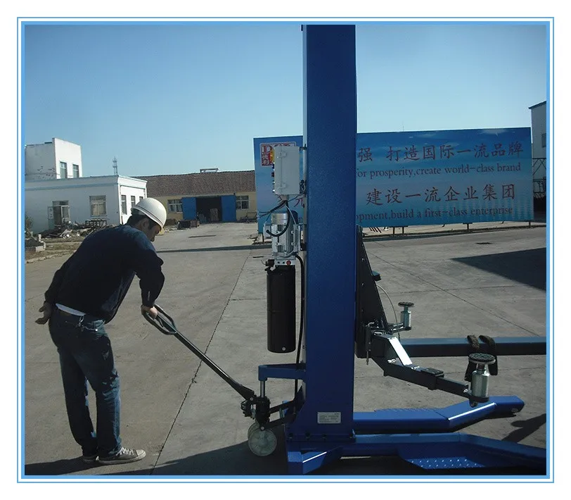 One Column Cylinder Manual Release Electrohydraulic Hydraulic Car Jack