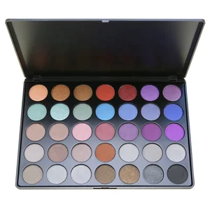Cheap price Private label  makeup cosmetics product multi colored 35 color eyeshadow palette