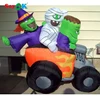 air blown lighting halloween inflatable car