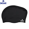 for BSCI audit factory made adult size and children size good price OEM logo colorful custom silicone swimming cap for long hair