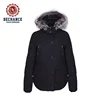 Slim women's clothing filled duck down outdoor waterproof jacket fake fur