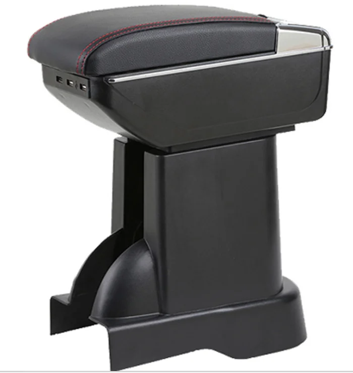 Black Armrest Arm Rest Centre Console Box For Dacia Duster Logan Lodgy ...