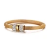Indian Popular Full Crystal Gold Net Stainless Steel Band Diamond Bangles Links Titanium Magnetic Bracelet Clasp For Girls Women