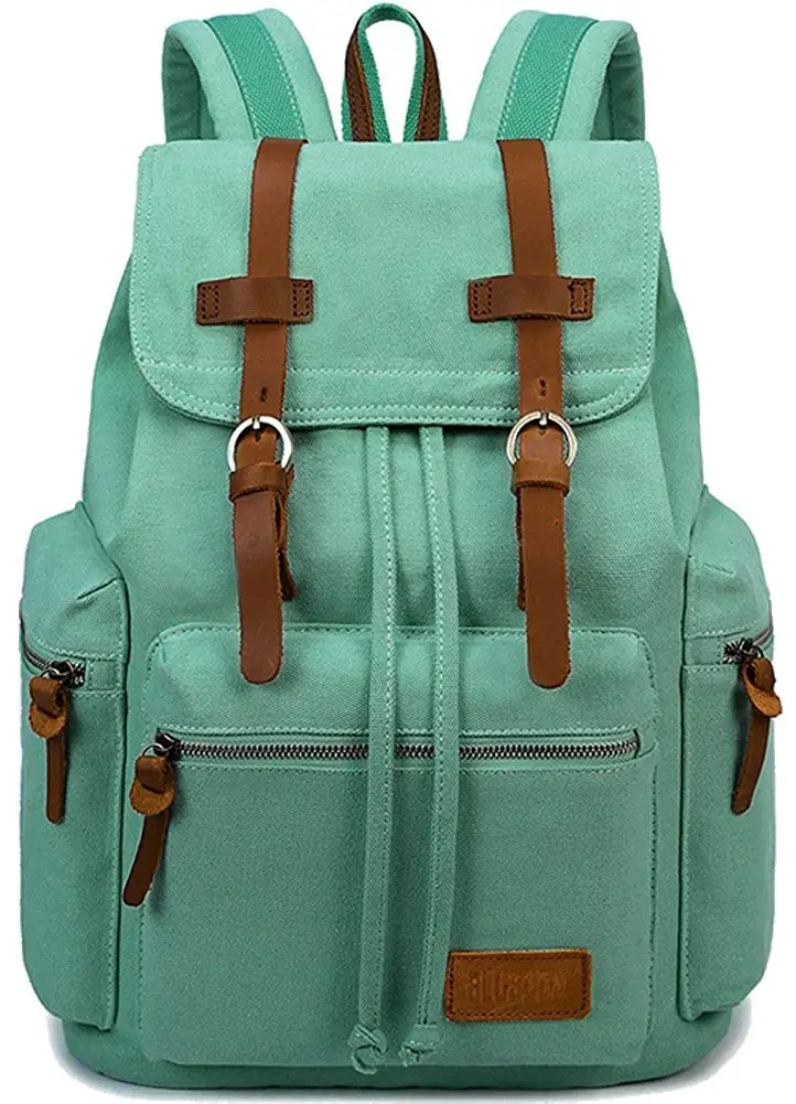 solo vintage colombian leather laptop backpack