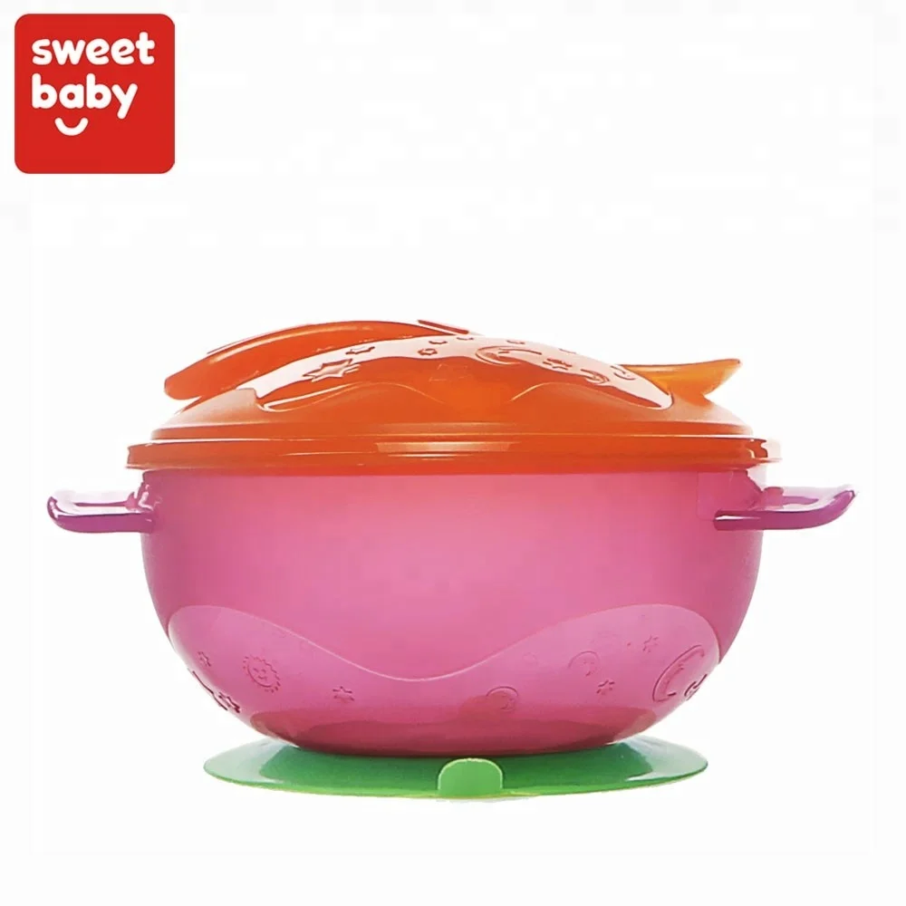 Ce Approved Bpa Free Plastic Baby Dinnerware Kids Suction Baby Bowl