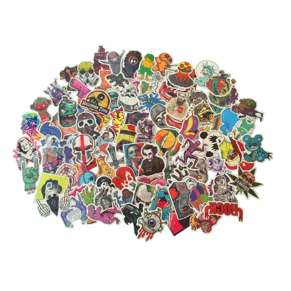 Car Stickers Decals Lot Of Pieces Superior Quality Random Patterns Bumper Laptop Luggage Car Bike Bicycle Stickers(Not Random)