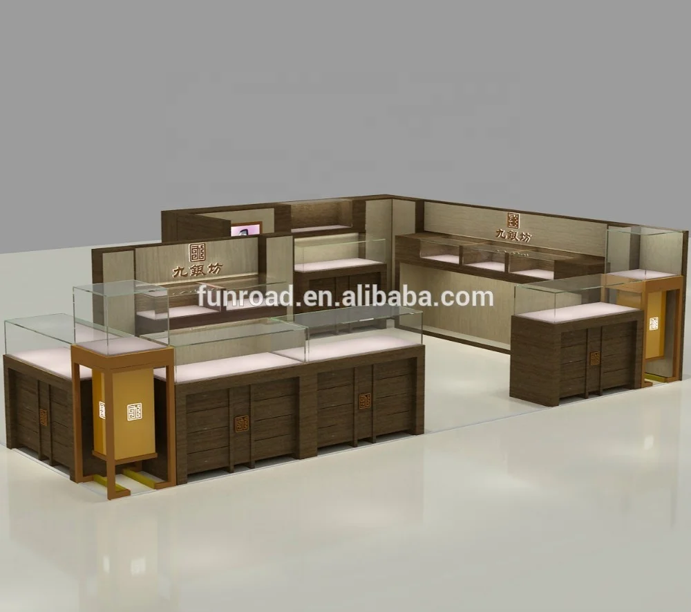 Wholesale luxury jewelry display kiosks for mall