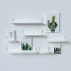 Wall Mounted Floating Shelves, Industrial Display Rack Wall Shelf Ledge Wall Wood Storage Shelves For Room/Kitchen/Office