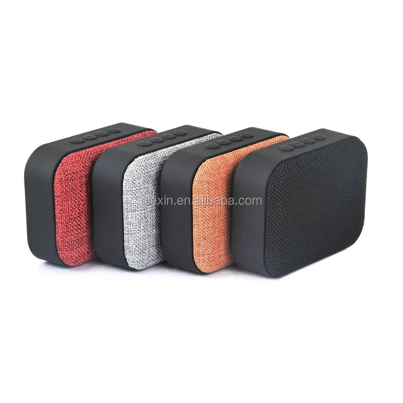 

High quality fabric wireless mini speaker, Black, red, green, blue, yellow, white